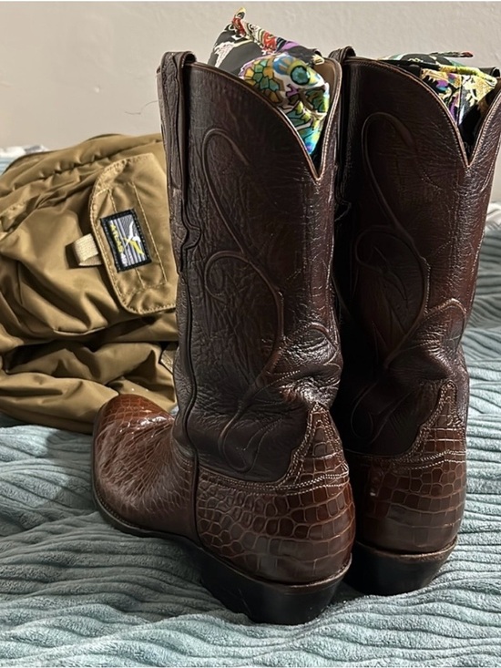 Vintage Lucchese Classics Alligator Belly Boots. Just boots